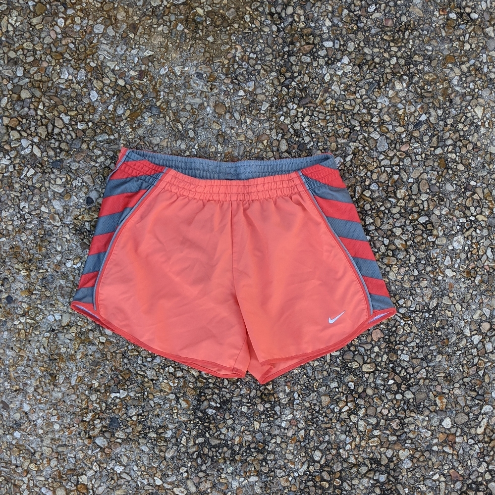 Orange Nike Running Shorts